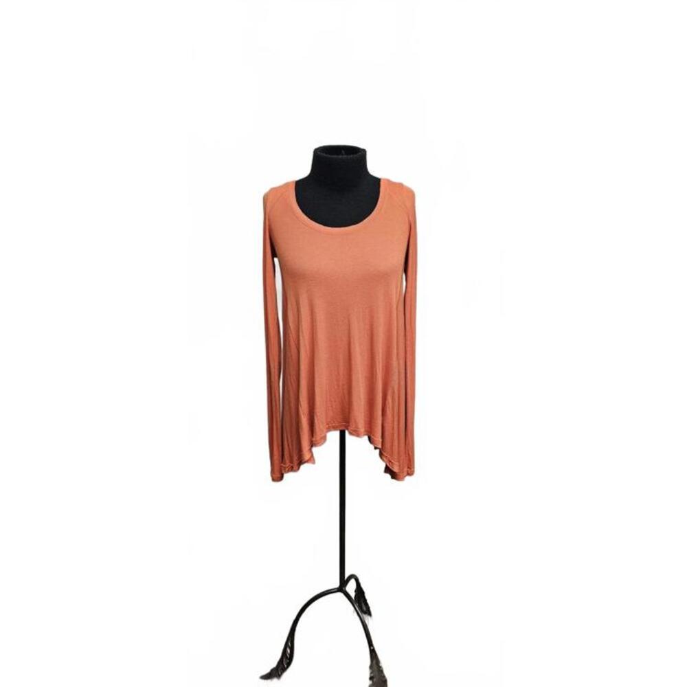 Free People Soft Rust Long Sleeve Top - Cozy & Flowing Fit